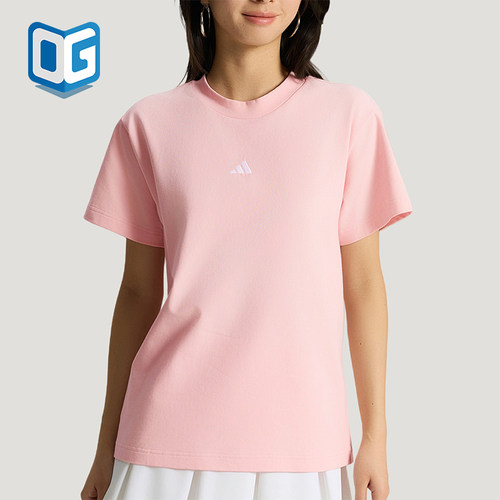 Adidas/阿迪达斯正品夏季女士时尚日常经典透气休闲短袖T恤KX2765