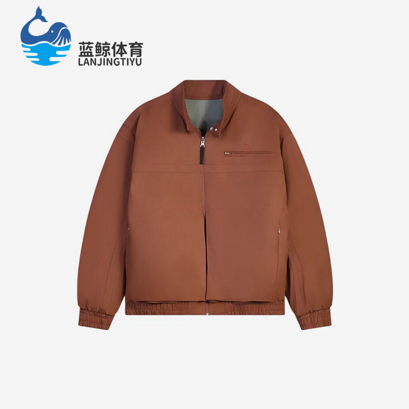 Puma/彪马正品男棕色双面穿立领拉链飞行员经典风格棉服636238-28