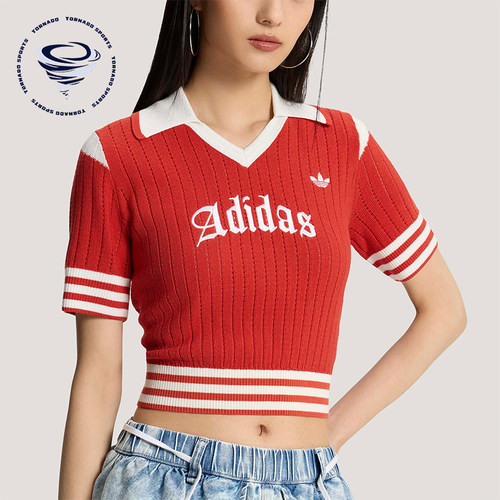 Adidas/阿迪达斯正品三叶草女士修身经典时尚针织POLO衫KT3048