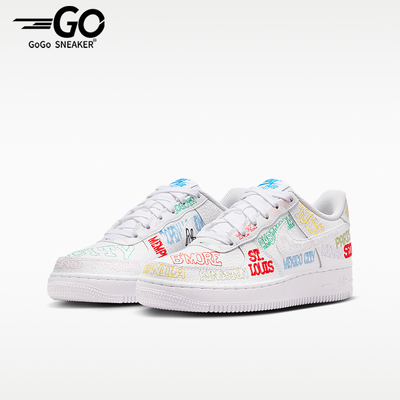 Nike/耐克正品AIR FORCE 1 GS女子大童经典运动板鞋IO9739-100