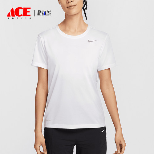 Nike/耐克正品2025新款女士针织运动休闲经典短袖T恤IB8899-100