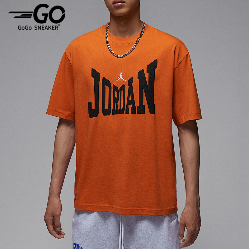 Nike/耐克正品JORDAN男士圆领运动休闲透气印花短袖HV3895-805