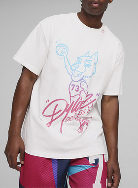 Puma/彪马正品夏季新款男士圆领透气篮球运动短袖625269-01