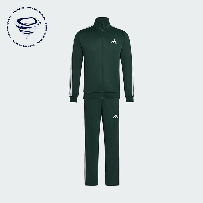 Adidas/阿迪达斯正品TRACKSUIT男女透气复古立领长袖套装KC6986 - 实物图