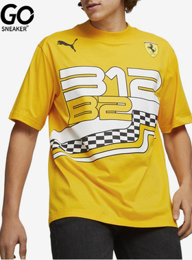 Puma/彪马正品夏季男士透气休闲运动图案训练短袖T恤535799-05