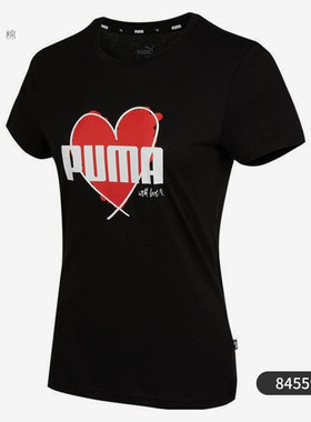 Puma/彪马正品秋冬季新款女子休闲运动透气短袖T恤 845596-27