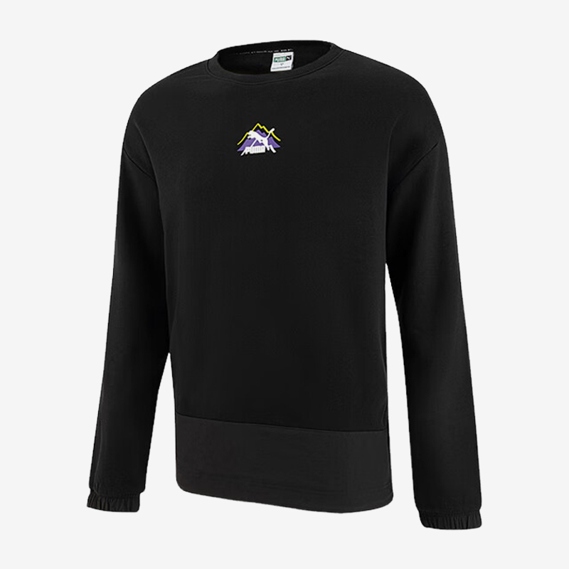 Puma/彪马正品秋季新款男子简约印花圆领套头休闲卫衣537391