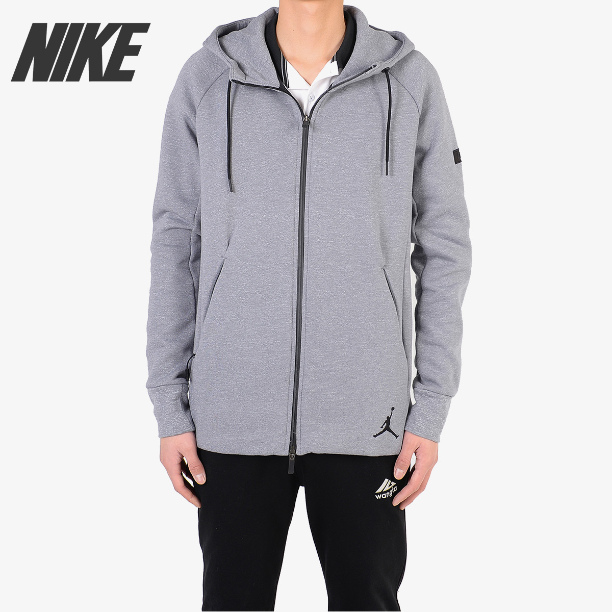 Nike/耐克正品JORDAN男子加绒篮球针织连帽夹克外套 809473