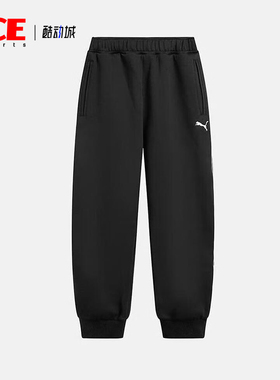 Puma/彪马正品春秋男士运动经典束脚训练健身透气长裤635716-01