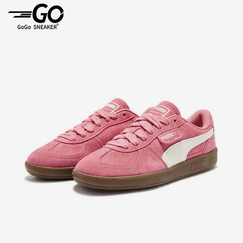 Puma/彪马正品Palermo新款男女粉白色经典休闲德训鞋408532-01
