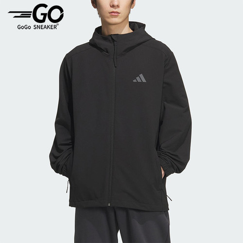 Adidas/阿迪达斯正品V SFT SHELL JK男女宽松连帽运动外套KF5222