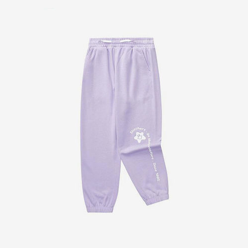 Skechers/斯凯奇正品春秋款女童印花休闲日常针织长裤L324G017
