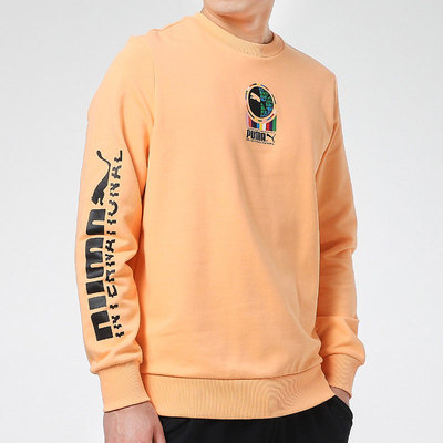 Puma/彪马正品春季新款男子简约休闲印花圆领卫衣 INTL 531416-36