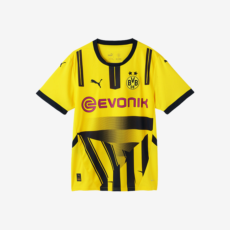 Puma/彪马官方正品BVB CUP男士运动透气训练拼接足球时尚网眼短袖