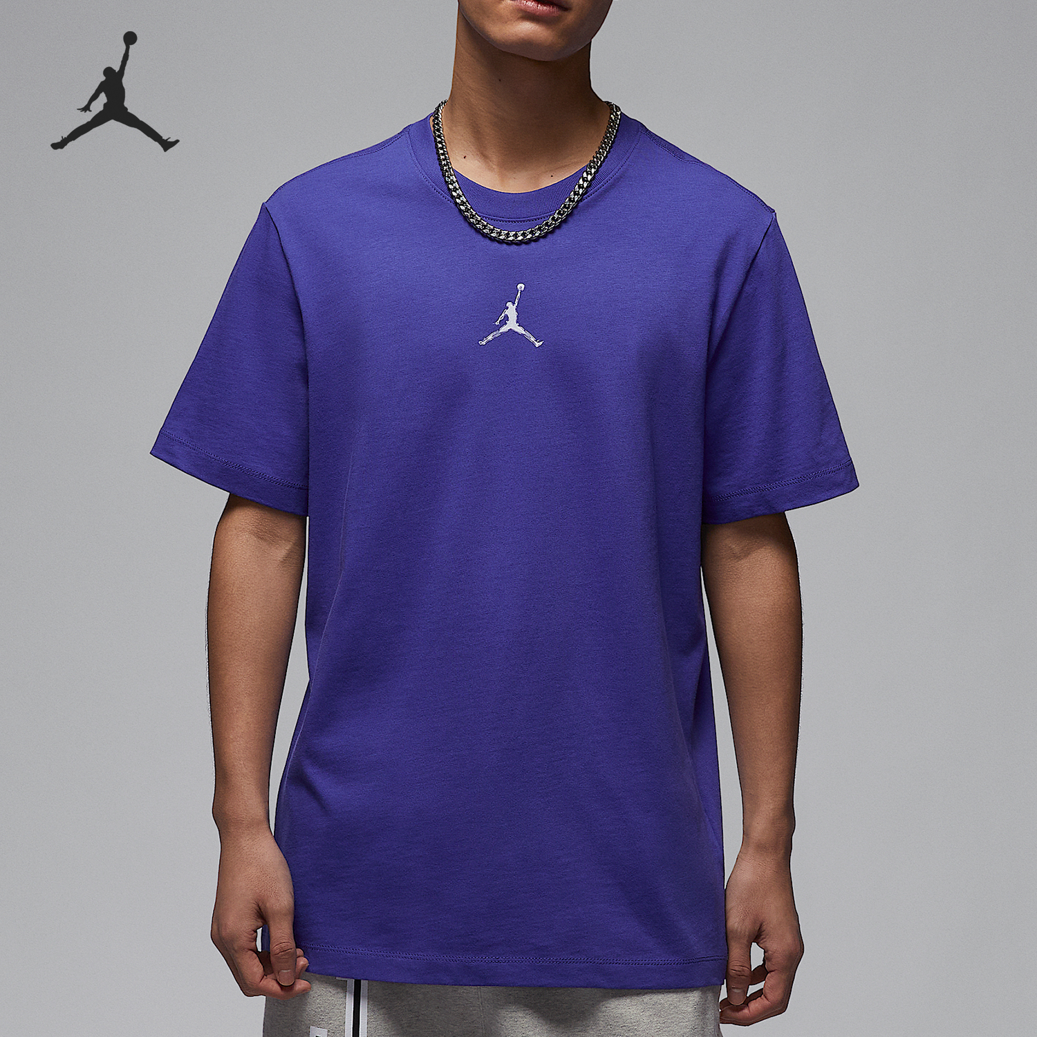 Nike/耐克官方正品JORDAN 男士运动透气宽松针织T恤HJ2398-543