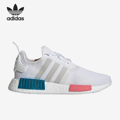 Adidas/阿迪达斯正品三叶草 NMD R1女子运动透气缓震跑步鞋FX7074