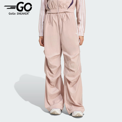 Adidas/阿迪达斯正品三叶草女士休闲褶皱宽松时尚运动裤KE9791