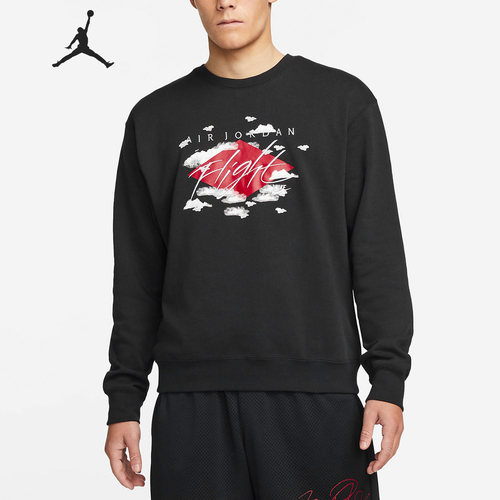 Nike/耐克官方正品JORDAN新款男子圆领印花卫衣套头衫DH9036-010