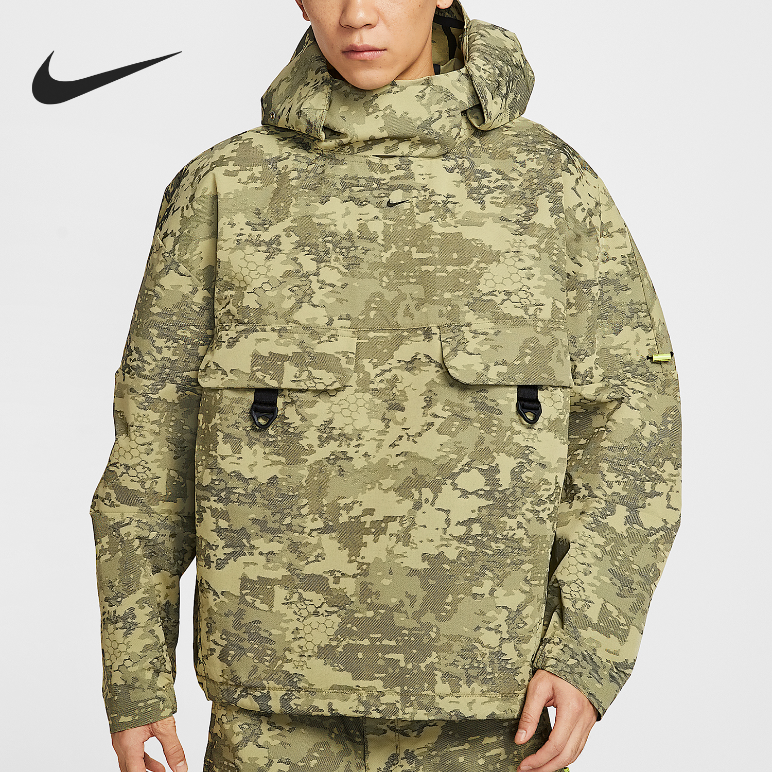 Nike/耐克官方正品Tech CORDURA男士梭织迷彩户外上衣IF8495-276