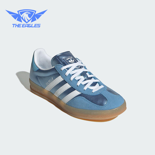Adidas/阿迪达斯正品三叶草女士运动金属皮革经典休闲板鞋JS1407