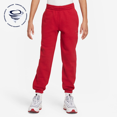 Nike/耐克正品运动大童加绒保暖针织时尚休闲长裤FD3216-687
