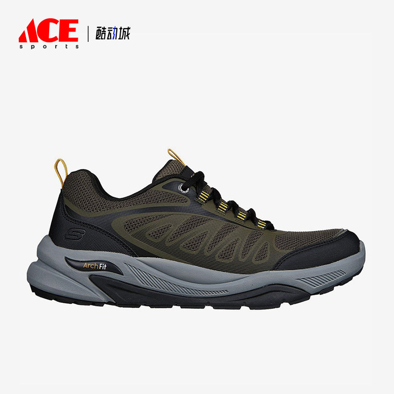 Skechers/斯凯奇正品冬季男士透气低帮耐磨户外登山运动鞋