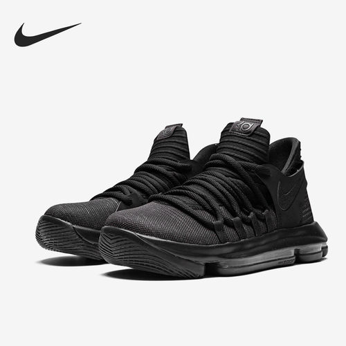 Nike耐克正品KD 10 Black out大童低帮运动休闲篮球鞋918365-004