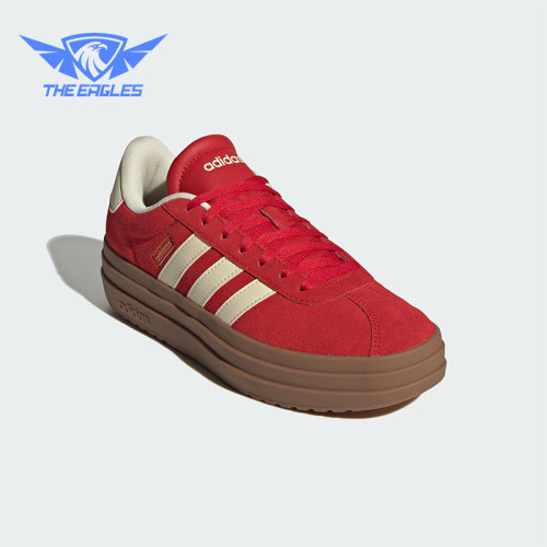 Adidas/阿迪达斯正品VL COURT BOLD女士经典厚底耐磨板鞋KJ6852