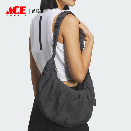 Adidas/阿迪达斯正品2026年春季女士经典运动收纳便携挎包JZ2143