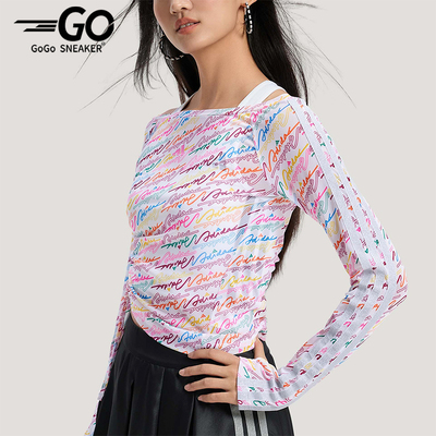 Adidas/阿迪达斯正品DCE MESH LS TE女士透气修身短袖T恤KR7600