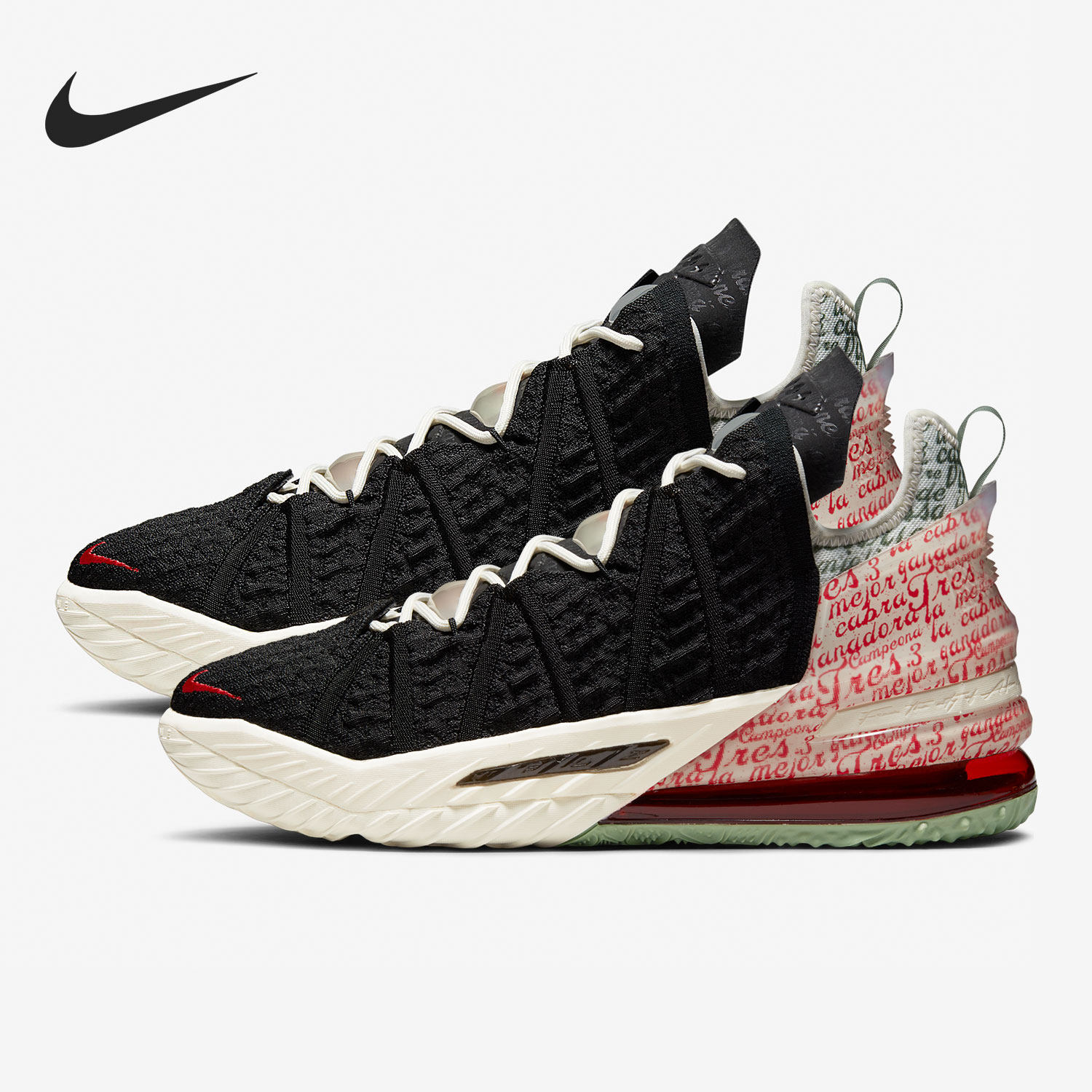 Nike/耐克正品LeBron 18詹姆斯男子减震运动篮球鞋CQ9283-008