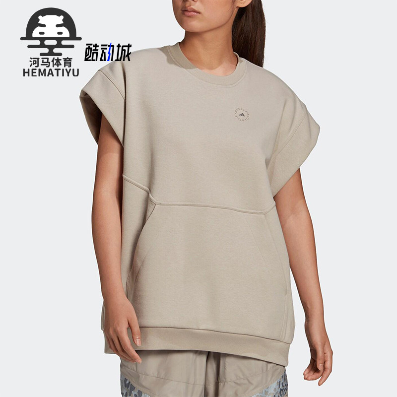 Adidas/阿迪达斯正品MUSCLE女士透气训练宽松无袖运动短袖FU0725