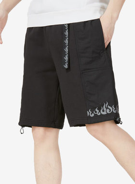 Puma/彪马正品夏季火焰印花梭织男子运动休闲短裤621924-01