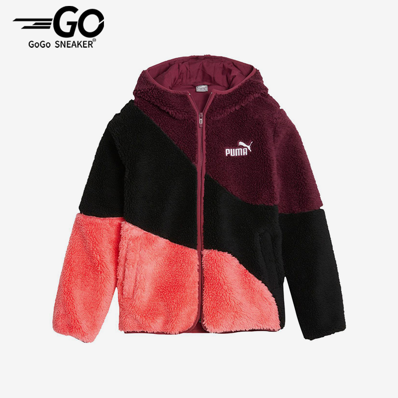 Puma/彪马正品2025大童潮流时尚保暖连帽运动休闲外套678510-22