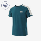 彪马正品 经典 轻盈时尚 男士 运动跑步圆领拼接休闲透气T恤 新款 Puma