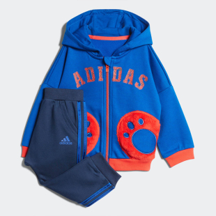 CV5364 Adidas 阿迪达斯正品 春季 儿童运动休闲连帽宽松舒适套装