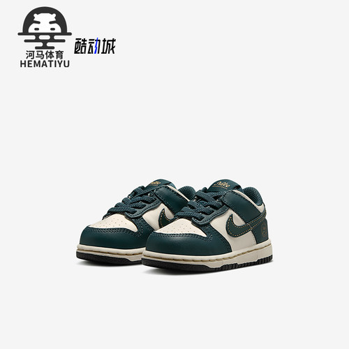 Nike/耐克正品Dunk Low 婴童运动复古低帮透气板鞋FB9107-301