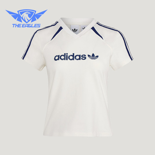 Adidas/阿迪达斯正品三叶草BLKTWT-SHIRT新款女经典短袖T恤KU4763