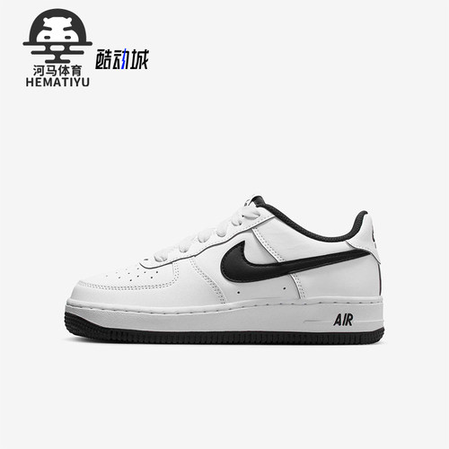 Nike/耐克正品Air Force 1GS女子大童耐磨时尚板鞋HQ1911-100