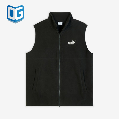 Puma/彪马正品2025冬季款男士日常立领休闲保暖棉马甲693538-01