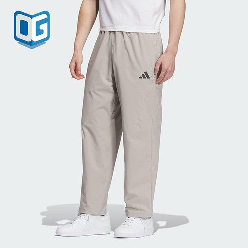 Adidas/阿迪达斯正品BOTTOMS男士休闲梭织户外运动简约长裤KB5178