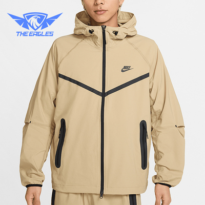 Nike/耐克正品春秋男士连帽宽松梭织经典运动拼接外套HM7152-297