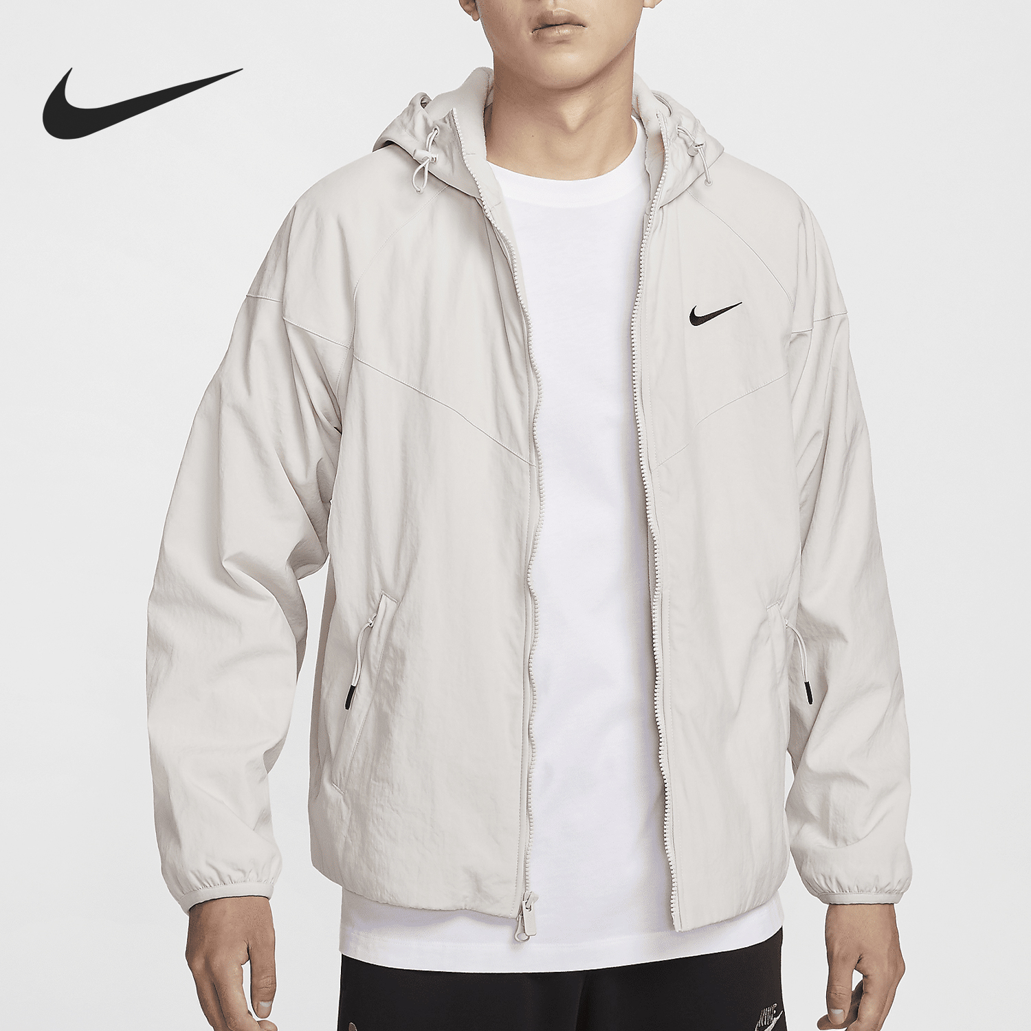 Nike/耐克官方正品新款男士加绒防风连帽保暖简约外套HV1065-072