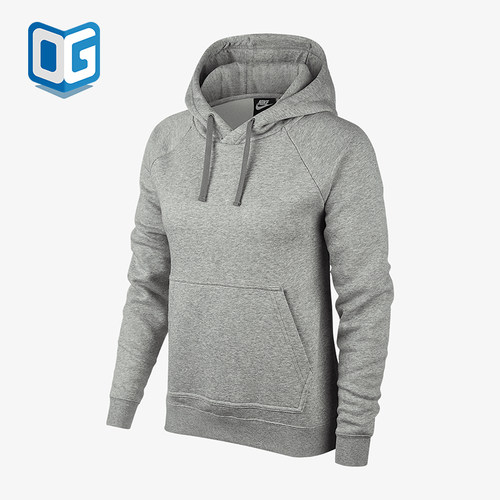 Nike/耐克正品秋冬新款女士休闲薄绒保暖套头卫衣BV7480-063