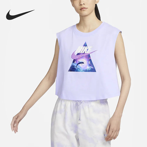 Nike/耐克正品2023新款女子休闲舒适透气无袖T恤FD1215-536