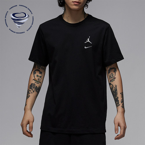 Nike/耐克正品JORDAN男士经典休闲针织宽松运动透气T恤IB8915-010