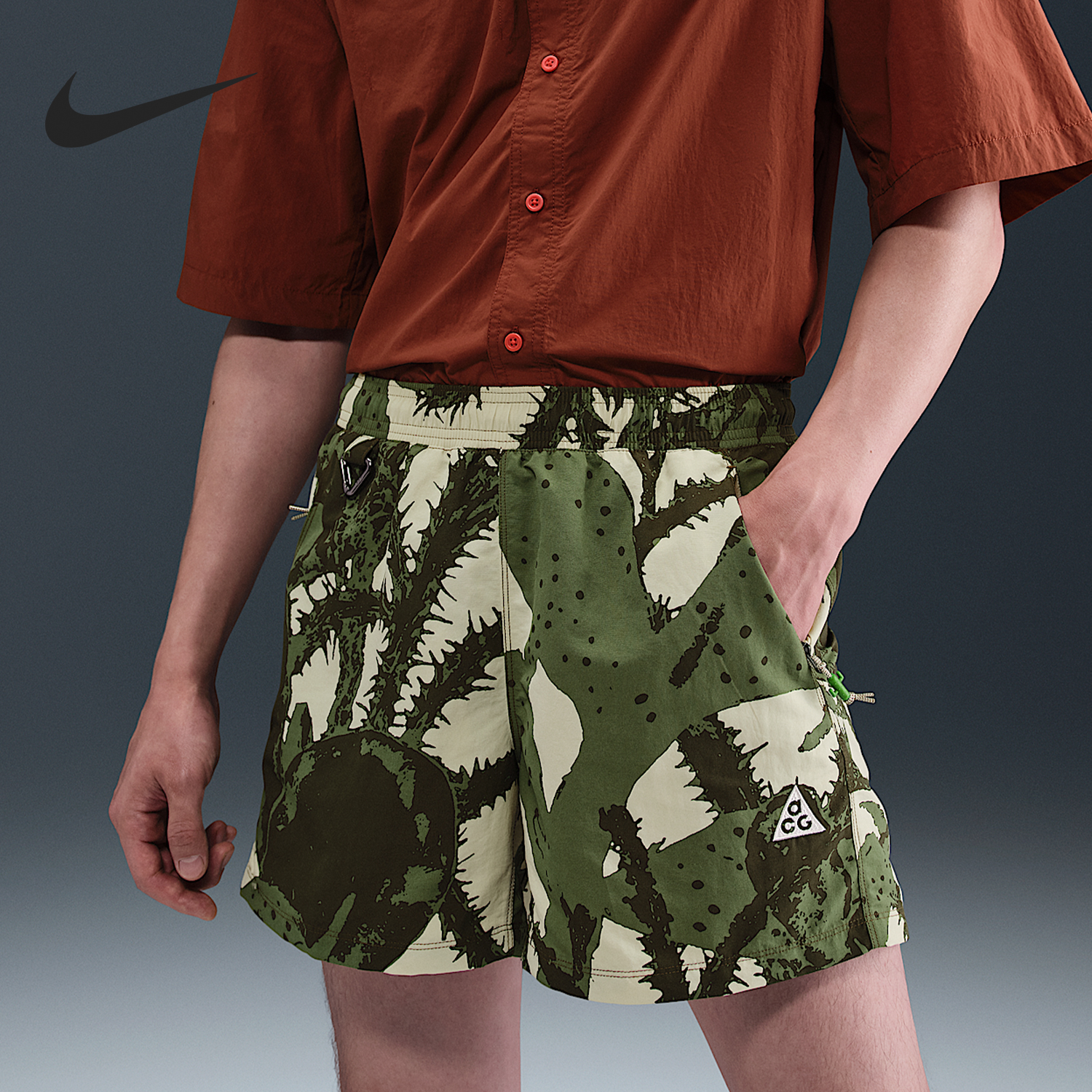 Nike/耐克官方正品夏季男士时尚印花宽松轻质运动短裤HV0596-229