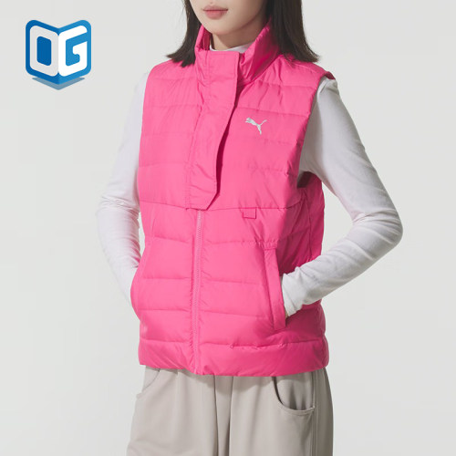 Puma/彪马正品冬季女士拉链时尚经典保暖轻盈羽绒马甲528704-92