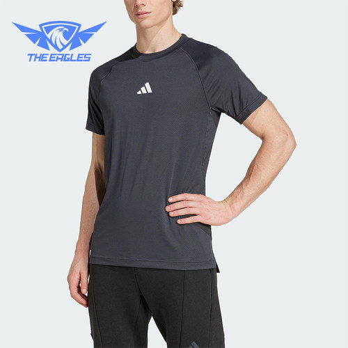 Adidas/阿迪达斯正品2025男士健身圆领经典训练运动短袖JY9511