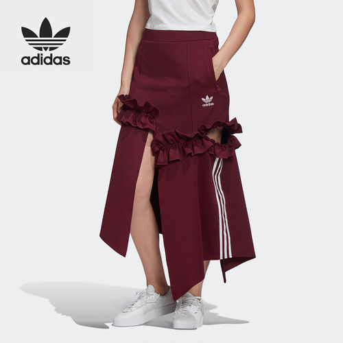Adidas/阿迪达斯正品三叶草女子舒适休闲运动半身裙 FT9904